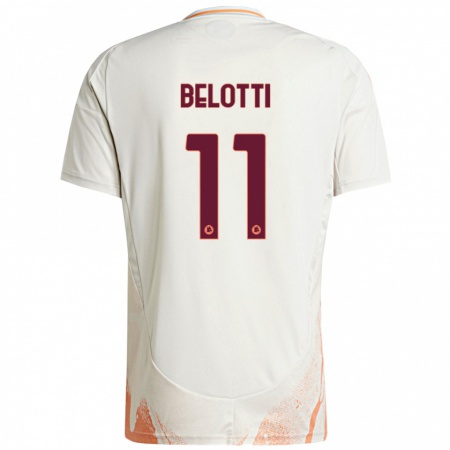 Kandiny Hombre Camiseta Andrea Belotti #11 Crema Blanco Naranja 2ª Equipación 2024/25 La Camisa Chile