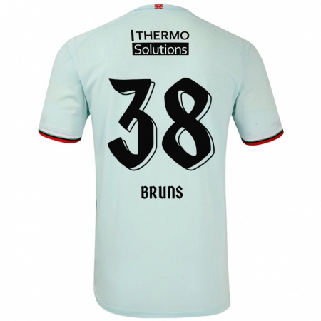 Kandiny Hombre Camiseta Max Bruns #38 Verde Claro 2ª Equipación 2024/25 La Camisa Chile