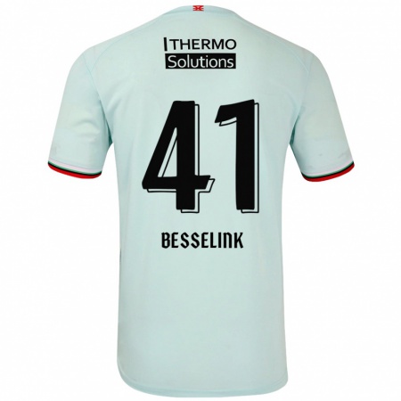 Kandiny Hombre Camiseta Gijs Besselink #41 Verde Claro 2ª Equipación 2024/25 La Camisa Chile