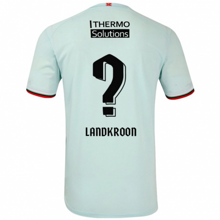 Kandiny Hombre Camiseta Kick Landkroon #0 Verde Claro 2ª Equipación 2024/25 La Camisa Chile