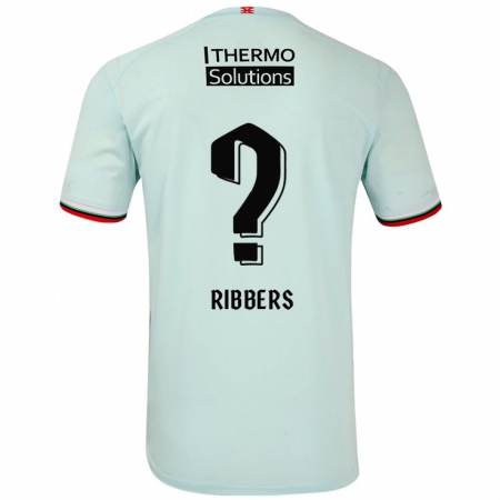 Kandiny Hombre Camiseta Jort Ribbers #0 Verde Claro 2ª Equipación 2024/25 La Camisa Chile