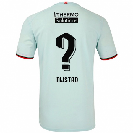 Kandiny Hombre Camiseta Ruud Nijstad #0 Verde Claro 2ª Equipación 2024/25 La Camisa Chile