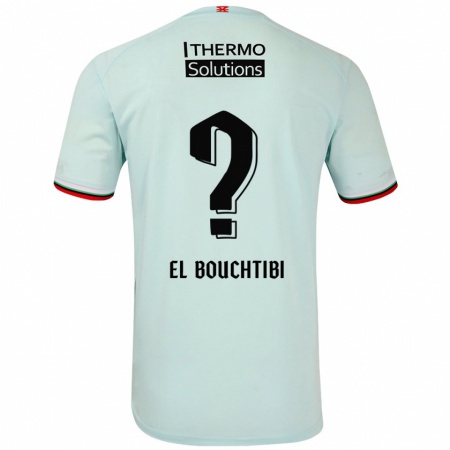 Kandiny Hombre Camiseta Ilias El Bouchtibi #0 Verde Claro 2ª Equipación 2024/25 La Camisa Chile