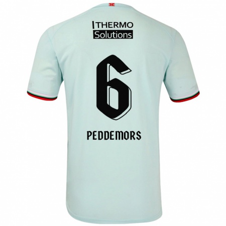 Kandiny Hombre Camiseta Ella Peddemors #6 Verde Claro 2ª Equipación 2024/25 La Camisa Chile