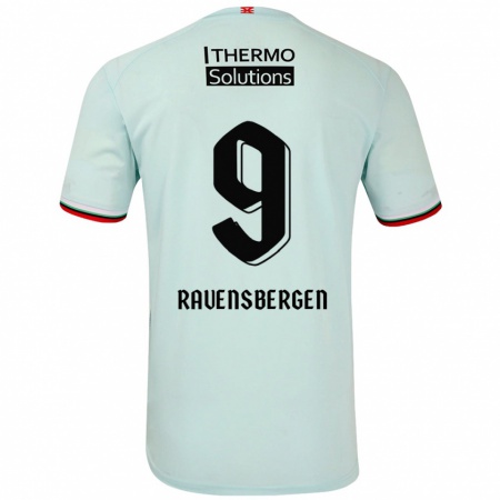 Kandiny Hombre Camiseta Jaimy Ravensbergen #9 Verde Claro 2ª Equipación 2024/25 La Camisa Chile