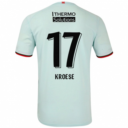 Kandiny Hombre Camiseta Fieke Kroese #17 Verde Claro 2ª Equipación 2024/25 La Camisa Chile