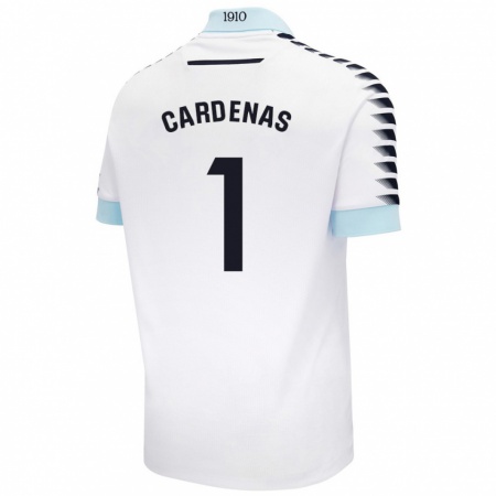 Kandiny Hombre Camiseta Raquel Cárdenas #1 Blanco Azul 2ª Equipación 2024/25 La Camisa Chile