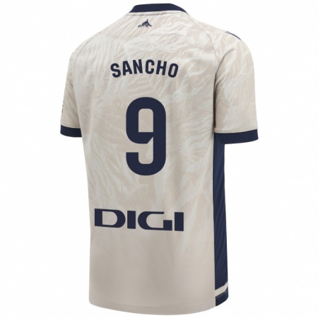 Kandiny Hombre Camiseta Dani Sancho #9 Gris Claro 2ª Equipación 2024/25 La Camisa Chile