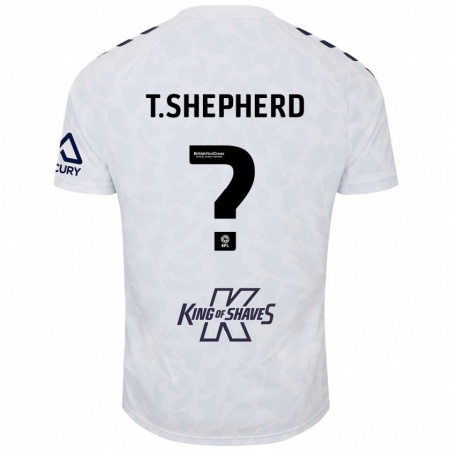 Kandiny Hombre Camiseta Talon Shepherd #0 Blanco 2ª Equipación 2024/25 La Camisa Chile