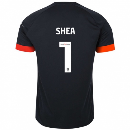 Kandiny Hombre Camiseta James Shea #1 Negro Naranja 2ª Equipación 2024/25 La Camisa Chile