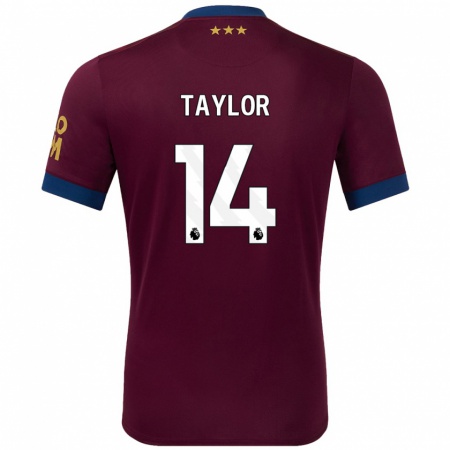 Kandiny Hombre Camiseta Jack Taylor #14 Marrón 2ª Equipación 2024/25 La Camisa Chile