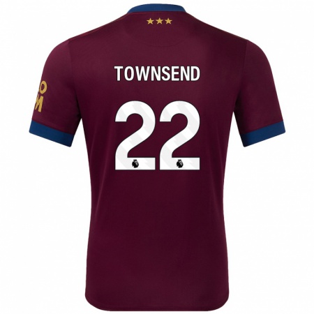 Kandiny Hombre Camiseta Conor Townsend #22 Marrón 2ª Equipación 2024/25 La Camisa Chile