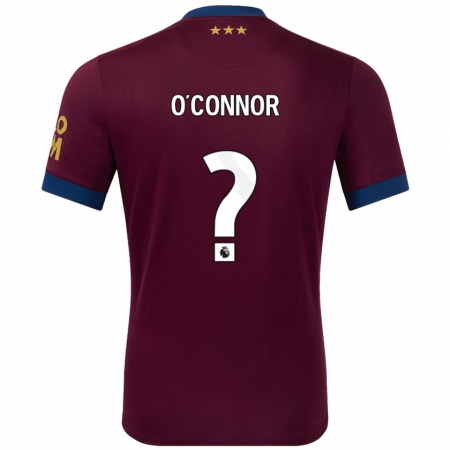 Kandiny Hombre Camiseta Daniel O'connor #0 Marrón 2ª Equipación 2024/25 La Camisa Chile