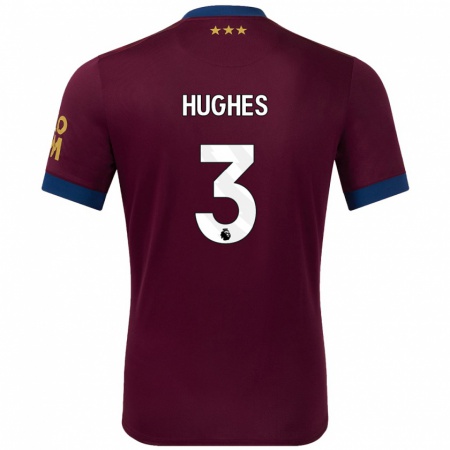 Kandiny Hombre Camiseta Summer Hughes #3 Marrón 2ª Equipación 2024/25 La Camisa Chile