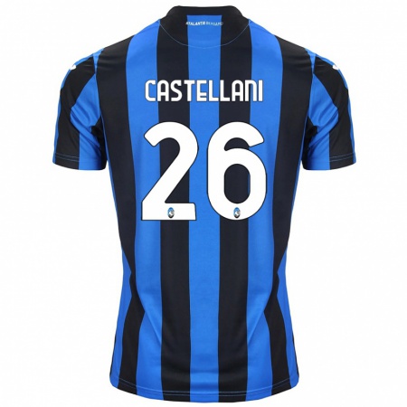 Kandiny Mujer Camiseta Eleonora Castellani #26 Azul Negro 1ª Equipación 2024/25 La Camisa Chile