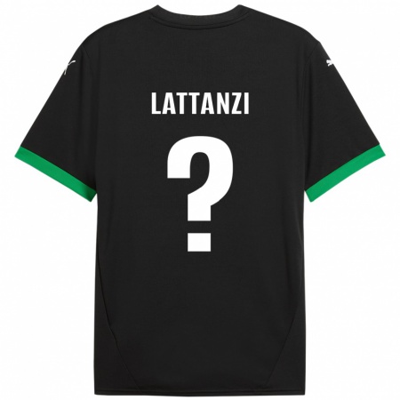 Kandiny Mujer Camiseta Luca Lattanzi #0 Negro Verde Oscuro 1ª Equipación 2024/25 La Camisa Chile