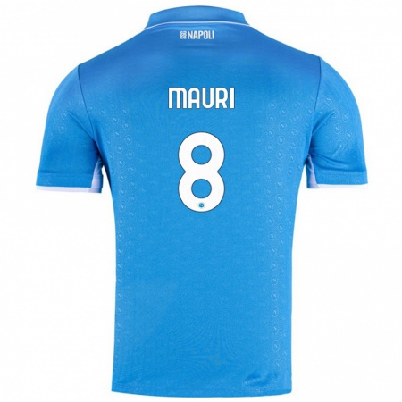 Kandiny Mujer Camiseta Claudia Mauri #8 Azul Cielo 1ª Equipación 2024/25 La Camisa Chile