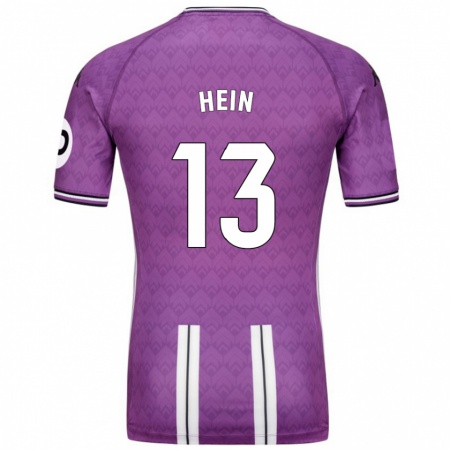 Kandiny Mujer Camiseta Karl Hein #13 Púrpura Blanco 1ª Equipación 2024/25 La Camisa Chile