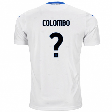 Kandiny Mujer Camiseta Matteo Colombo #0 Blanco 2ª Equipación 2024/25 La Camisa Chile