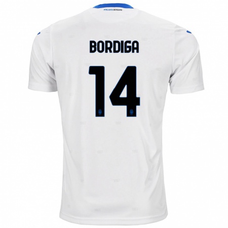 Kandiny Mujer Camiseta Michele Bordiga #14 Blanco 2ª Equipación 2024/25 La Camisa Chile