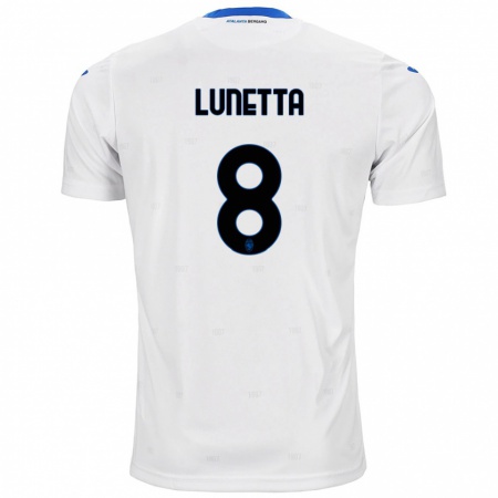 Kandiny Mujer Camiseta Gabriel Lunetta #8 Blanco 2ª Equipación 2024/25 La Camisa Chile