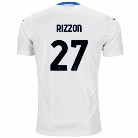 Kandiny Mujer Camiseta Giulia Rizzon #27 Blanco 2ª Equipación 2024/25 La Camisa Chile