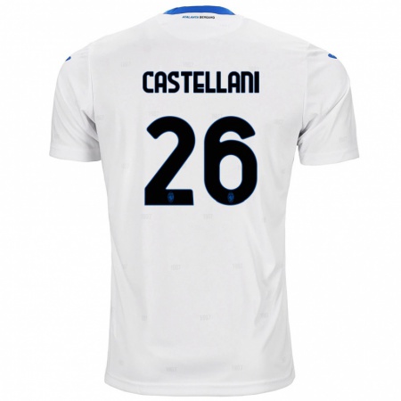 Kandiny Mujer Camiseta Eleonora Castellani #26 Blanco 2ª Equipación 2024/25 La Camisa Chile