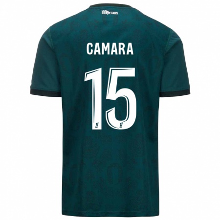 Kandiny Mujer Camiseta Lamine Camara #15 Verde Oscuro 2ª Equipación 2024/25 La Camisa Chile