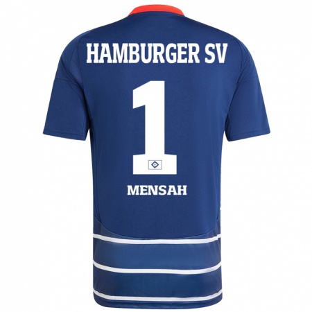 Kandiny Mujer Camiseta Steven Mensah #1 Azul Oscuro 2ª Equipación 2024/25 La Camisa Chile