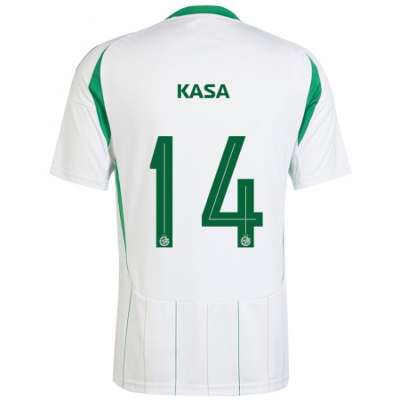 Kandiny Mujer Camiseta Lior Kasa #14 Blanco Verde 2ª Equipación 2024/25 La Camisa Chile