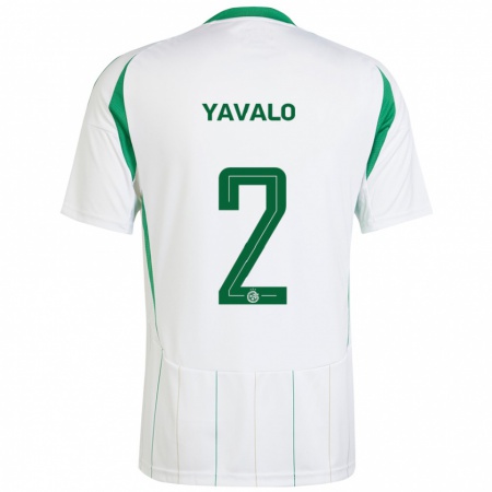 Kandiny Mujer Camiseta Gatachao Yavalo #2 Blanco Verde 2ª Equipación 2024/25 La Camisa Chile