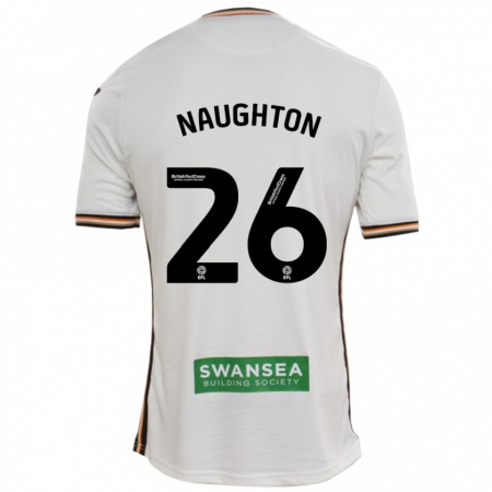 Kandiny Niño Camiseta Kyle Naughton #26 Blanco 1ª Equipación 2024/25 La Camisa Chile