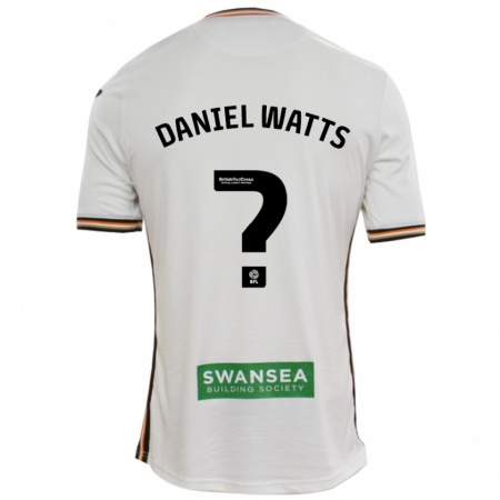 Kandiny Niño Camiseta Daniel Watts #0 Blanco 1ª Equipación 2024/25 La Camisa Chile