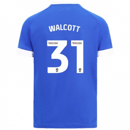 Kandiny Niño Camiseta Malachi Fagan-Walcott #31 Azul Cielo 1ª Equipación 2024/25 La Camisa Chile