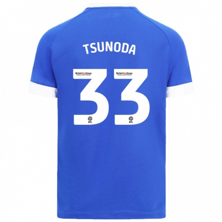 Kandiny Niño Camiseta Ryotaro Tsunoda #33 Azul Cielo 1ª Equipación 2024/25 La Camisa Chile