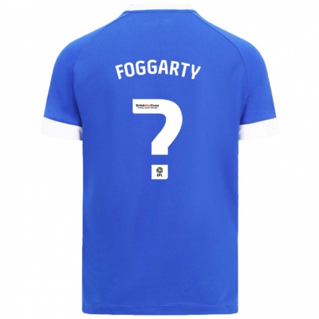 Kandiny Niño Camiseta Corey Foggarty #0 Azul Cielo 1ª Equipación 2024/25 La Camisa Chile