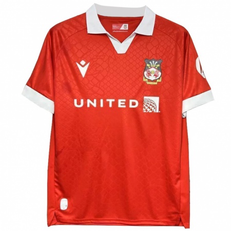 Kandiny Niño Camiseta Callum Burton #13 Rojo Blanco 1ª Equipación 2024/25 La Camisa Chile