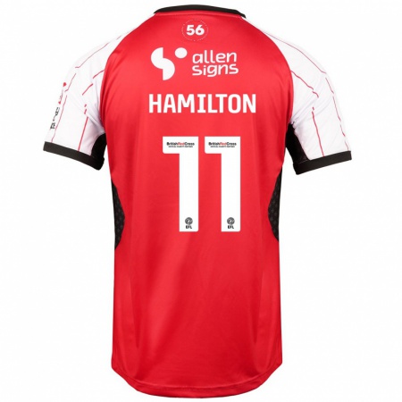 Kandiny Niño Camiseta Ethan Hamilton #11 Blanco 1ª Equipación 2024/25 La Camisa Chile