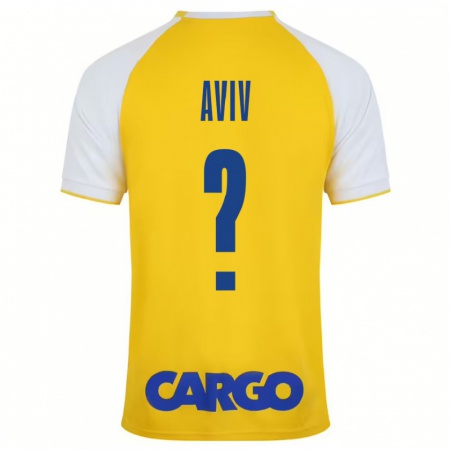 Kandiny Niño Camiseta Yoyo Aviv #0 Amarillo Blanco 1ª Equipación 2024/25 La Camisa Chile