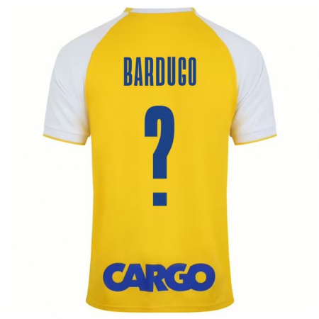 Kandiny Niño Camiseta Ori Bardugo #0 Amarillo Blanco 1ª Equipación 2024/25 La Camisa Chile