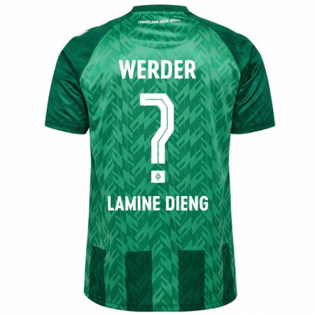 Kandiny Niño Camiseta Mamadou Lamine Dieng #0 Verde 1ª Equipación 2024/25 La Camisa Chile