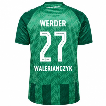 Kandiny Niño Camiseta Dennis Walerianczyk #27 Verde 1ª Equipación 2024/25 La Camisa Chile