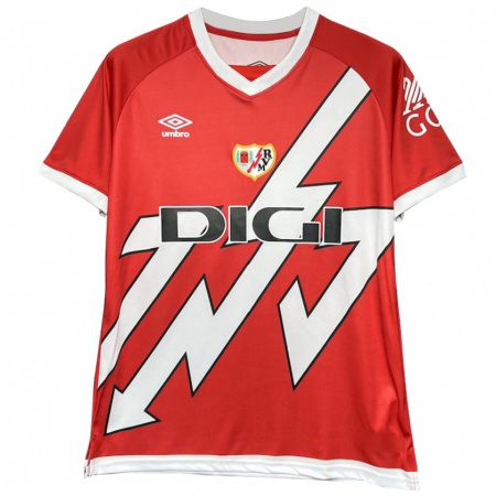 Kandiny Niño Camiseta Irene Osorio Bosqued #29 Blanco Rojo 1ª Equipación 2024/25 La Camisa Chile