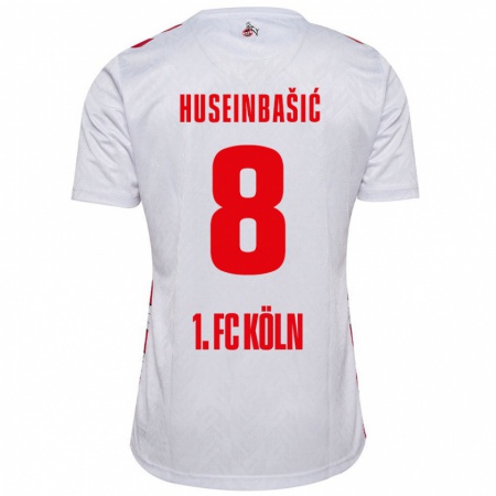 Kandiny Niño Camiseta Denis Huseinbasic #8 Blanco Rojo 1ª Equipación 2024/25 La Camisa Chile