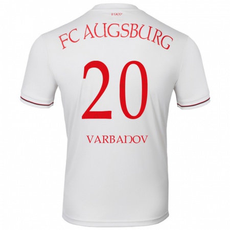 Kandiny Niño Camiseta Svetoslav Varbanov #20 Blanco 1ª Equipación 2024/25 La Camisa Chile