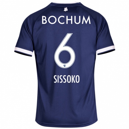 Kandiny Niño Camiseta Ibrahima Sissoko #6 Azul Oscuro 1ª Equipación 2024/25 La Camisa Chile