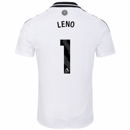 Kandiny Niño Camiseta Bernd Leno #1 Blanco 1ª Equipación 2024/25 La Camisa Chile