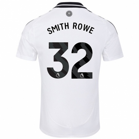 Kandiny Niño Camiseta Emile Smith Rowe #32 Blanco 1ª Equipación 2024/25 La Camisa Chile