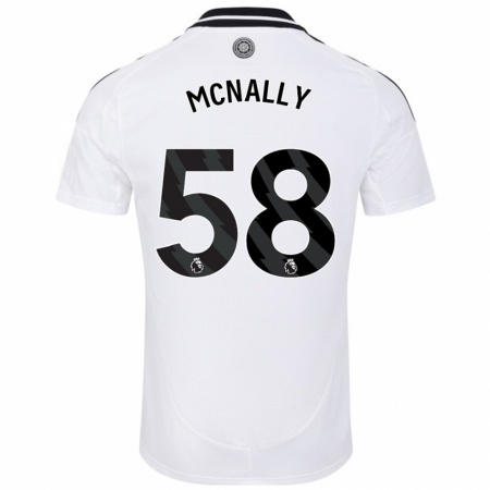 Kandiny Niño Camiseta Alfie Mcnally #58 Blanco 1ª Equipación 2024/25 La Camisa Chile