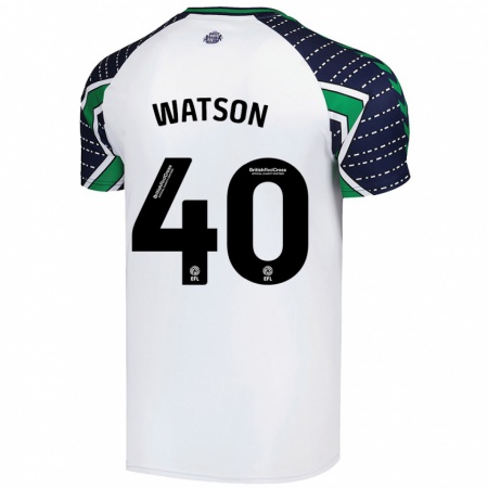 Kandiny Niño Camiseta Tom Watson #40 Blanco 2ª Equipación 2024/25 La Camisa Chile